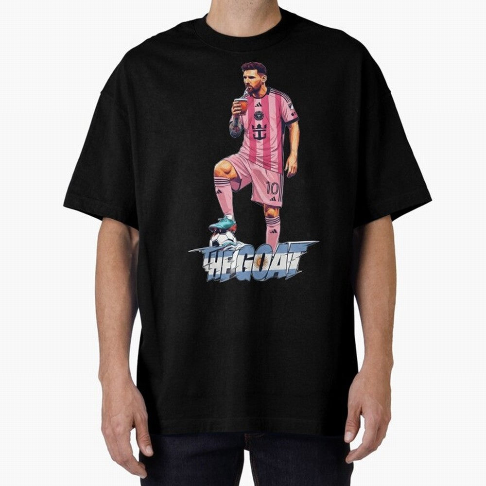 Messi Drawing Style Drinking Mate ¨C The Goat Design - Inter Miami Classic T-Shirt Mark FIFA World Cup 2026 USA Canada Mexico Spirit, Driven by Argentina, Cristiano Ronaldo, Soccer Culture, Superstar Moments, National Team Dreams and Competitive
