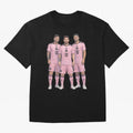 Messi, De Paul and Suarez Inter Miami artistic style ¨C MLS Soccer Oversized T-Shirt Make Every Match About FIFA World Cup 2026 Spirit, Featuring Germany, Neymar, Haaland and Cristiano Ronaldo, Goal Celebration Energy, Supporter Heritage, Football