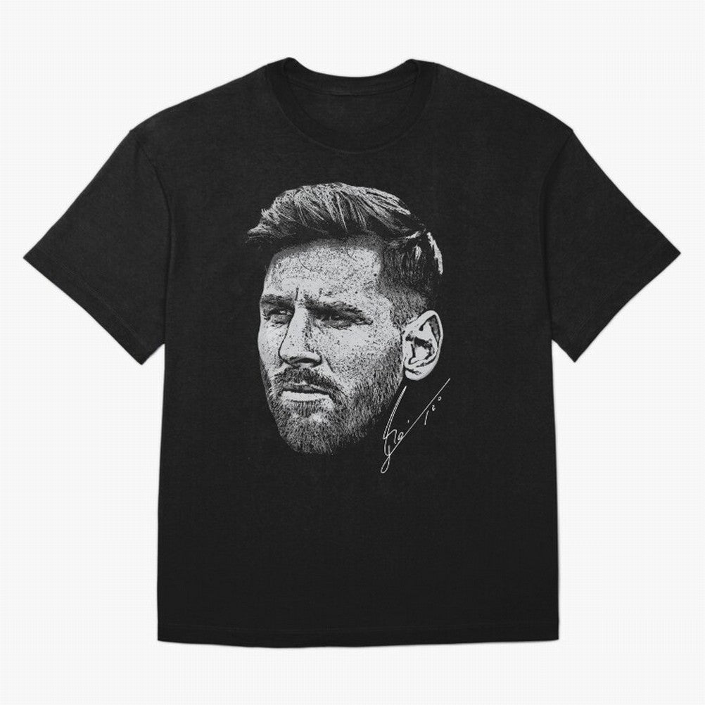 Lionel Messi Signed Boxy T-Shirt Make Every Kick Count in FIFA World Cup 2026 Centered on Haaland, Brazil, Portugal and Argentina Energy, Supporter Pride, Iconic Celebrations, Legendary Names and Global Match Day Energy; Made for Collectors Who