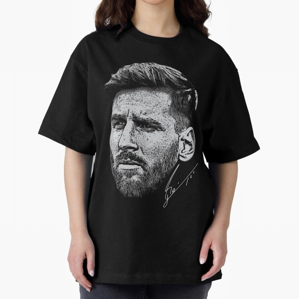 Lionel Messi Signed Boxy T-Shirt Make Every Kick Count in FIFA World Cup 2026 Centered on Haaland, Brazil, Portugal and Argentina Energy, Supporter Pride, Iconic Celebrations, Legendary Names and Global Match Day Energy; Made for Collectors Who