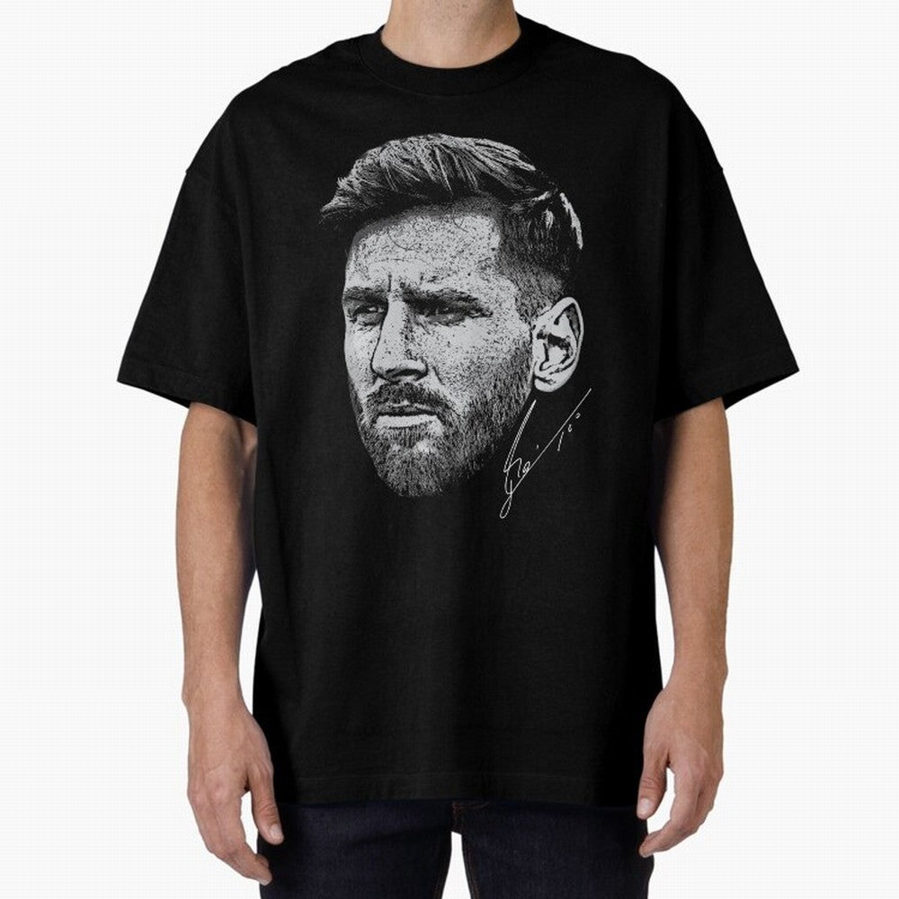 Lionel Messi Signed Boxy T-Shirt Make Every Kick Count in FIFA World Cup 2026 Centered on Haaland, Brazil, Portugal and Argentina Energy, Supporter Pride, Iconic Celebrations, Legendary Names and Global Match Day Energy; Made for Collectors Who