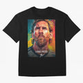 Lionel Messi Football Soccer Player Colorful Modern Portrait Classic T-Shirt Join FIFA World Cup 2026 Group Stage for Fans of Messi and Cristiano Ronaldo and Argentina, Bringing Classic Soccer Heritage, Championship Pressure, Fan Loyalty and