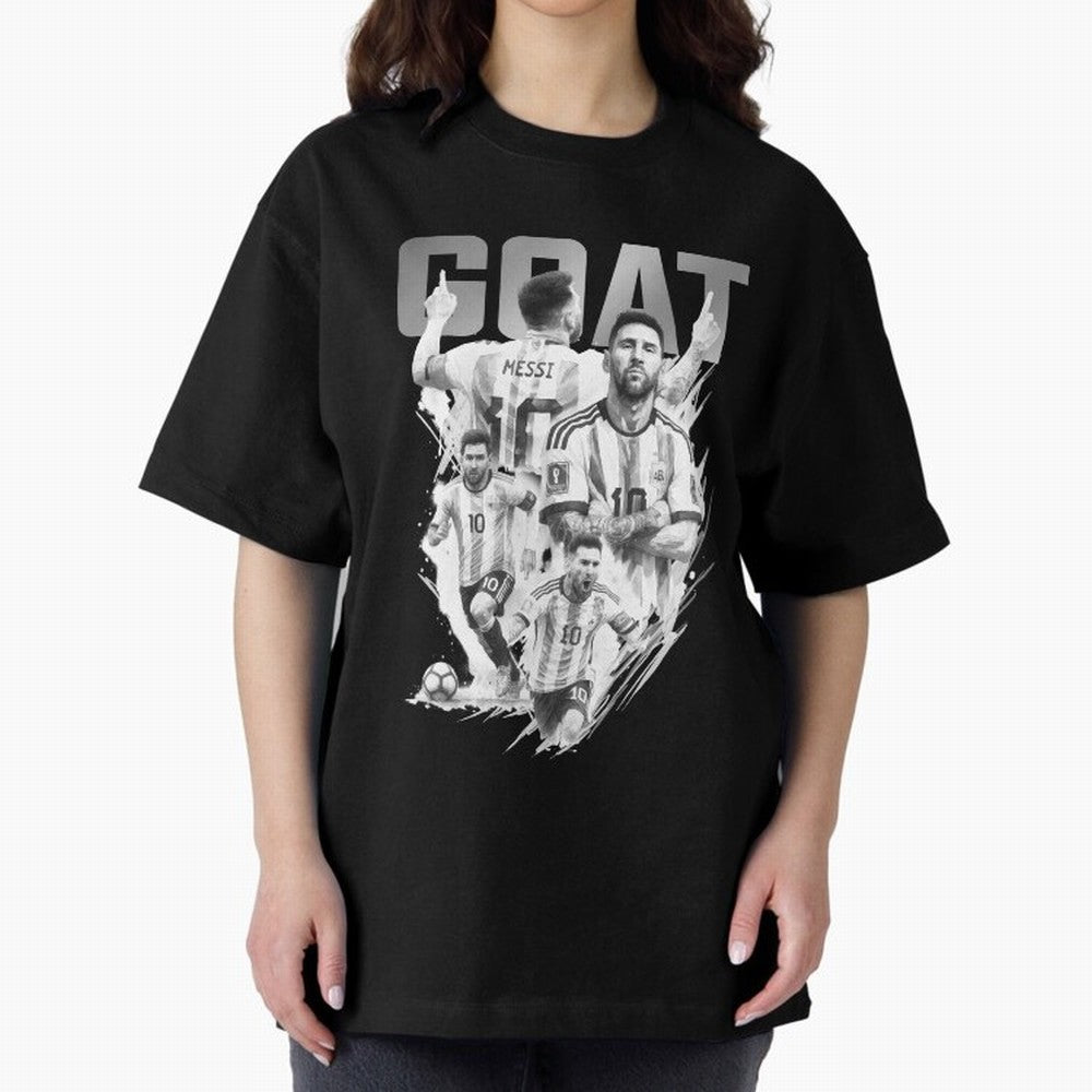 BLACK WHITE GOAT Lionel Messi watercolor illustration Classic T-Shirt Honor the Beautiful Game during FIFA World Cup 2026 for Fans of Messi, CR7 and Mbappe and Germany, Bringing Stadium Chants, National Pride, Trophy Dreams and Unforgettable