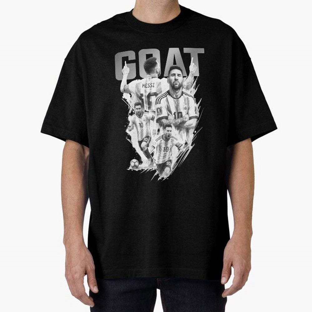 BLACK WHITE GOAT Lionel Messi watercolor illustration Classic T-Shirt Honor the Beautiful Game during FIFA World Cup 2026 for Fans of Messi, CR7 and Mbappe and Germany, Bringing Stadium Chants, National Pride, Trophy Dreams and Unforgettable