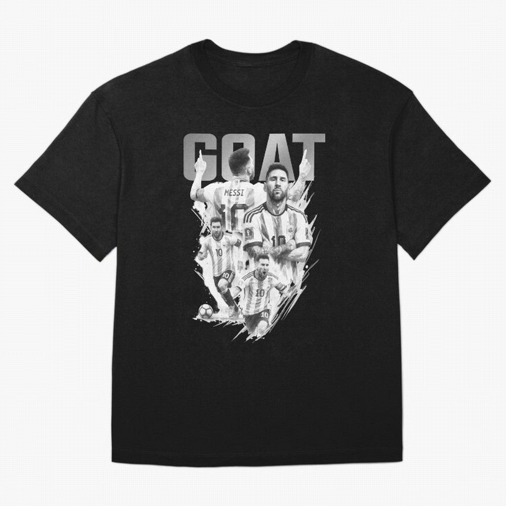 BLACK WHITE GOAT Lionel Messi watercolor illustration Classic T-Shirt Honor the Beautiful Game during FIFA World Cup 2026 for Fans of Messi, CR7 and Mbappe and Germany, Bringing Stadium Chants, National Pride, Trophy Dreams and Unforgettable