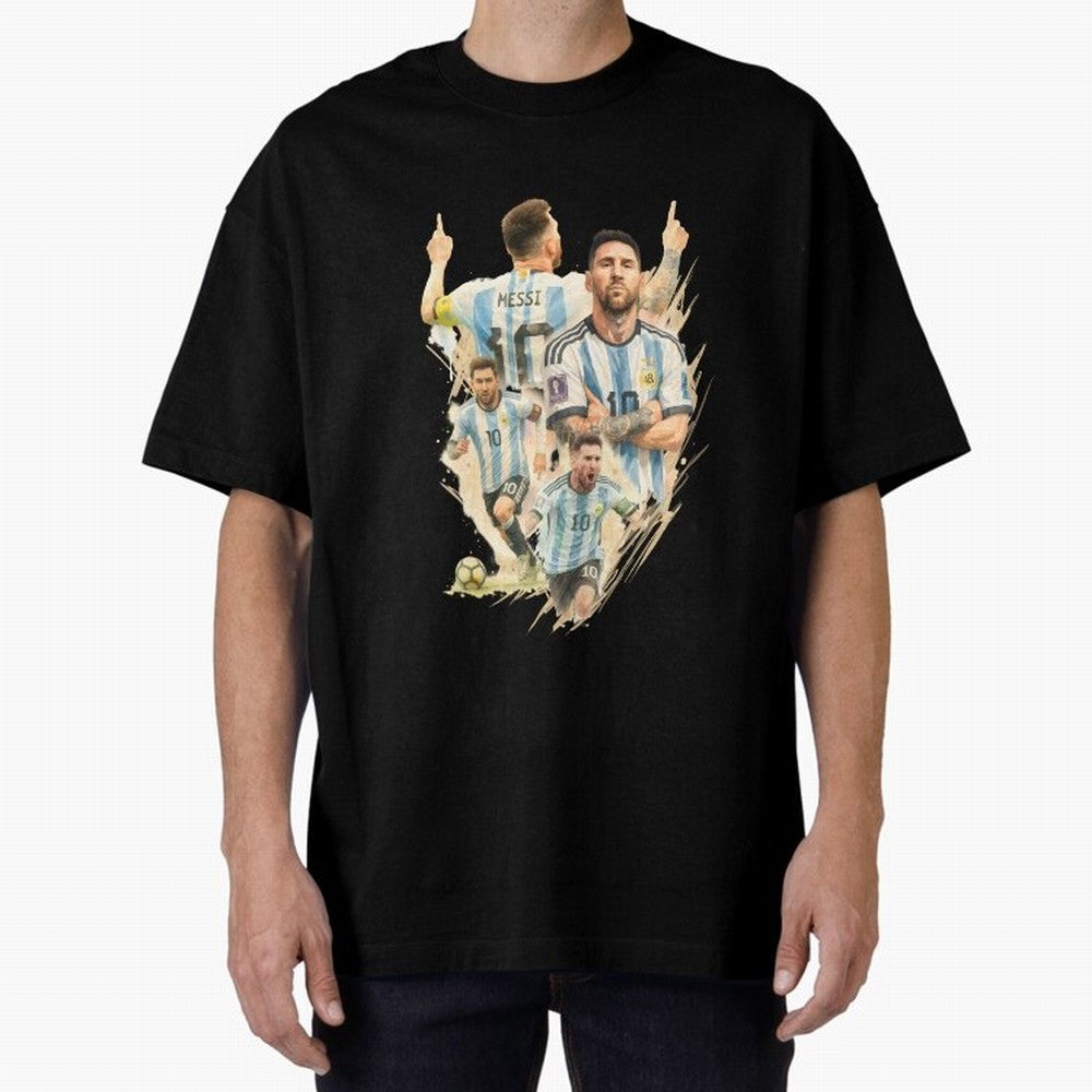 Lionel Messi watercolor illustration art Classic T-Shirt Embrace FIFA World Cup 2026 Group Stage with Cristiano Ronaldo, Haaland and CR7, Spain and Netherlands Energy, Soccer Culture, Superstar Moments, National Team Dreams and Competitive Fire;