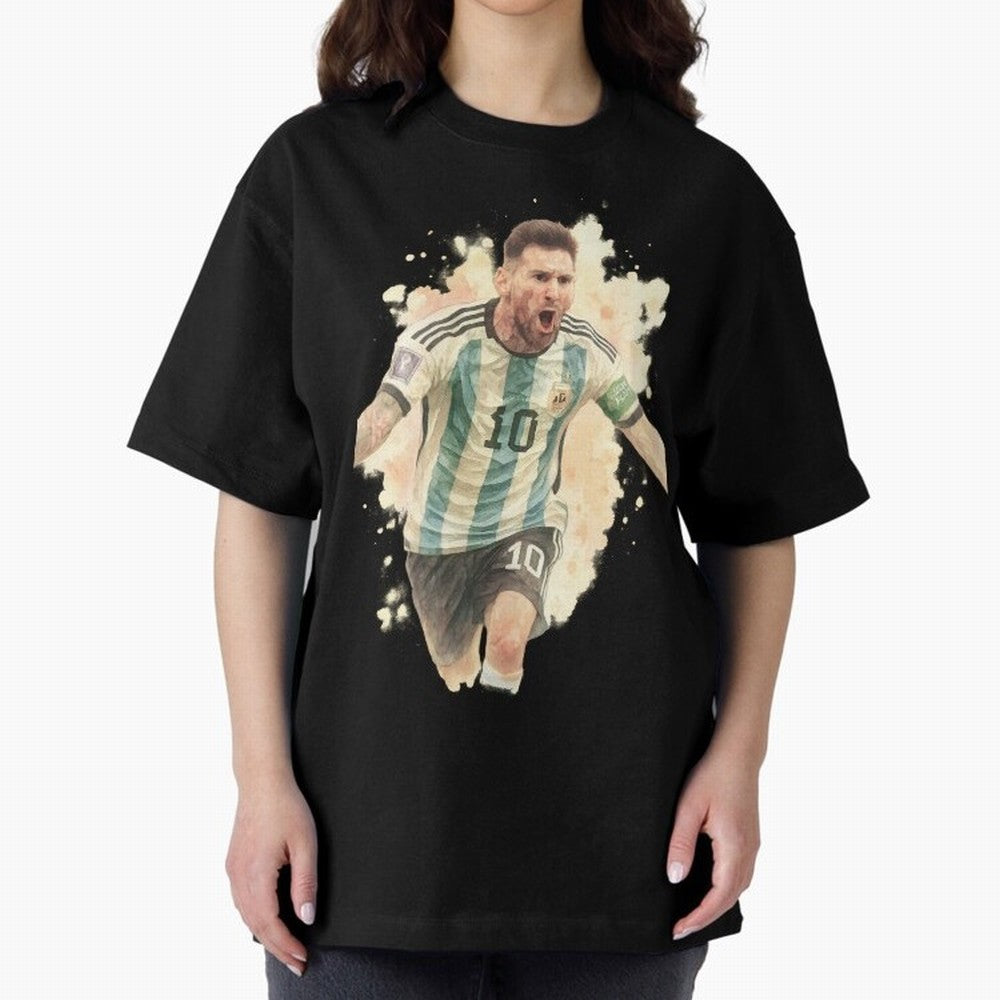 Goaaal Lionel Messi watercolor illustration Classic T-Shirt Feel FIFA World Cup 2026 for Fans of Haaland and Mbappe and England, France and Netherlands, Bringing Match Day Excitement, Supporter Culture, Golden Goals and Global Football Passion;