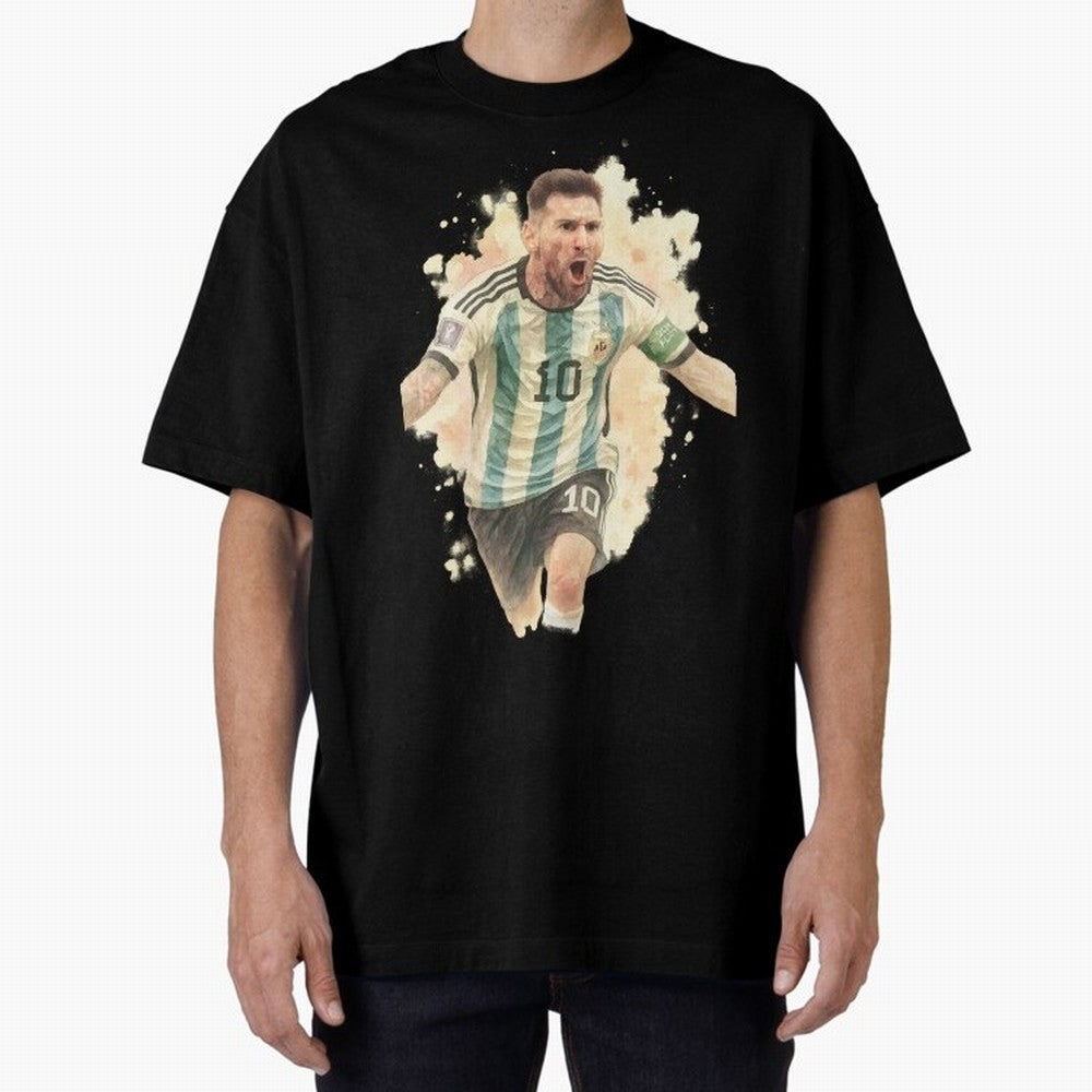 Goaaal Lionel Messi watercolor illustration Classic T-Shirt Feel FIFA World Cup 2026 for Fans of Haaland and Mbappe and England, France and Netherlands, Bringing Match Day Excitement, Supporter Culture, Golden Goals and Global Football Passion;