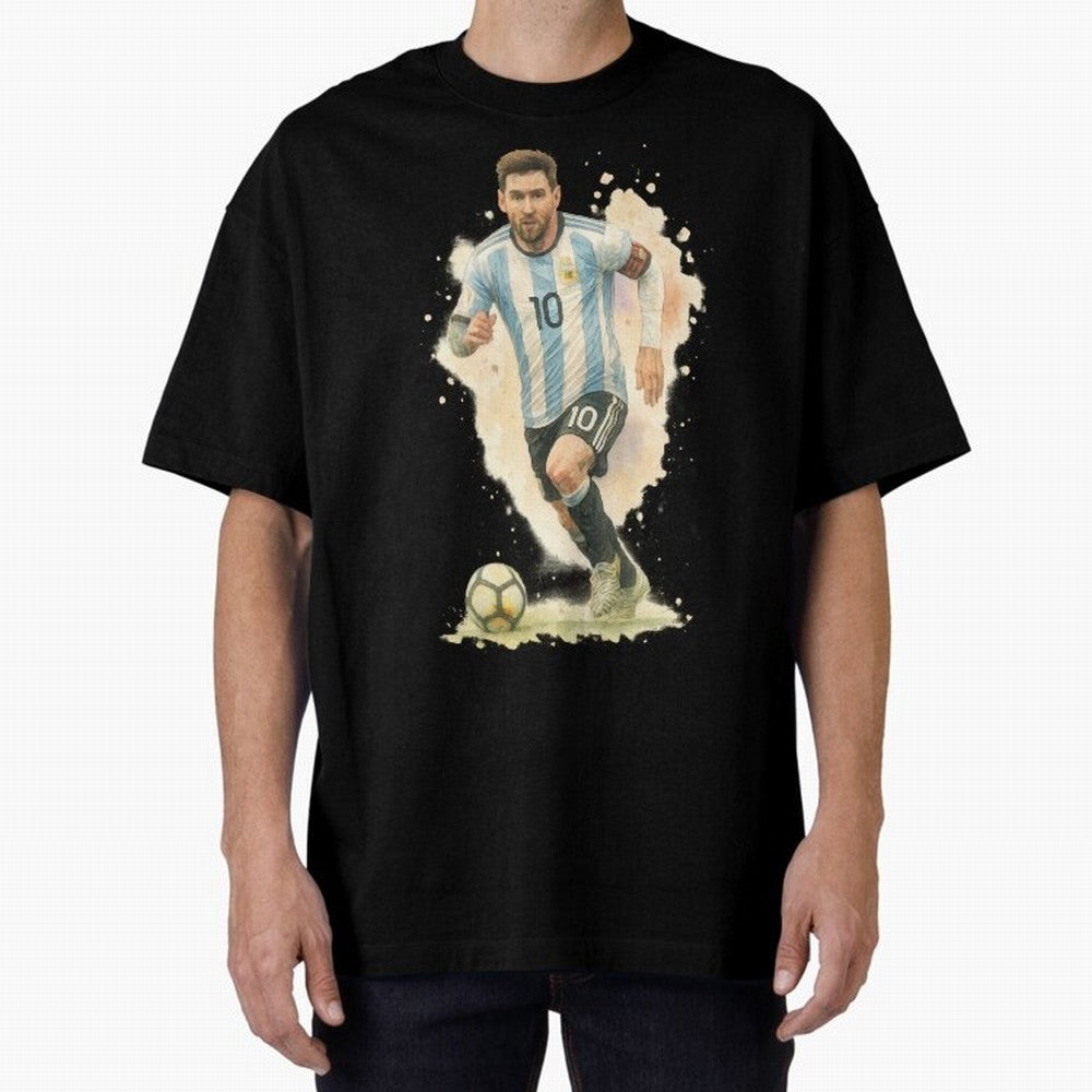 skills Lionel Messi watercolor illustration Classic T-Shirt Upgrade FIFA World Cup 2026 USA Canada Mexico Inspired by Messi and Cristiano Ronaldo, Spain and Netherlands Energy, Global Supporter Spirit, Legendary Goals, National Colors and