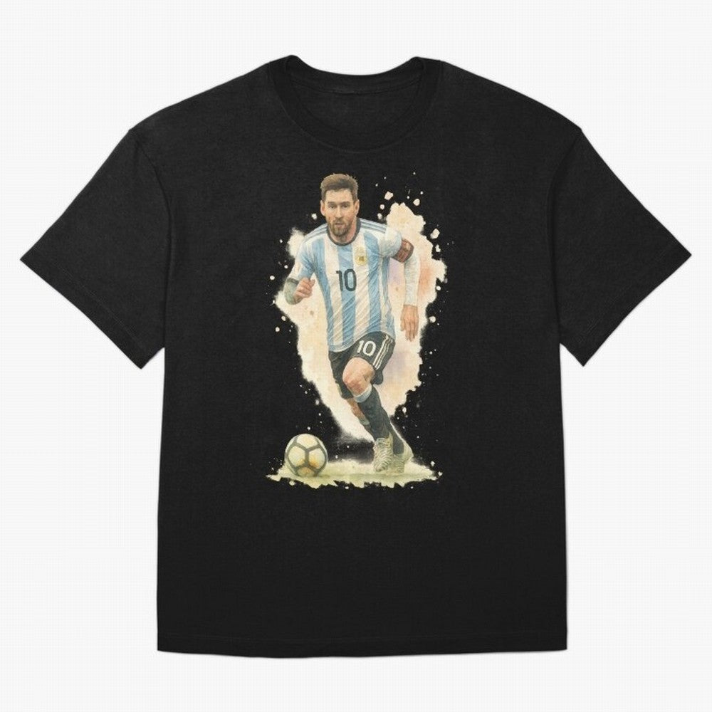 skills Lionel Messi watercolor illustration Classic T-Shirt Upgrade FIFA World Cup 2026 USA Canada Mexico Inspired by Messi and Cristiano Ronaldo, Spain and Netherlands Energy, Global Supporter Spirit, Legendary Goals, National Colors and