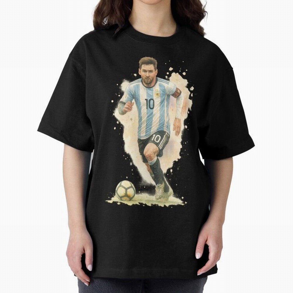 skills Lionel Messi watercolor illustration Classic T-Shirt Upgrade FIFA World Cup 2026 USA Canada Mexico Inspired by Messi and Cristiano Ronaldo, Spain and Netherlands Energy, Global Supporter Spirit, Legendary Goals, National Colors and
