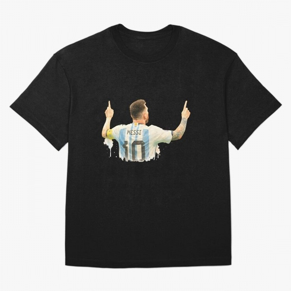 celebration Lionel Messi watercolor illustration Classic T-Shirt Celebrate Classic Football Spirit in Global Football Passion for FIFA World Cup 2026, Inspired by Messi, CR7 and Mbappe, Brazil, Portugal and Argentina, Stadium Chants, National
