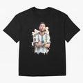 Lionel Messi watercolor illustration Classic T-Shirt Share Global Football Passion for FIFA World Cup 2026 Group Stage, Celebrating Mbappe and Neymar, England, France and Netherlands, Sports Nostalgia, International Competition, Famous Players and
