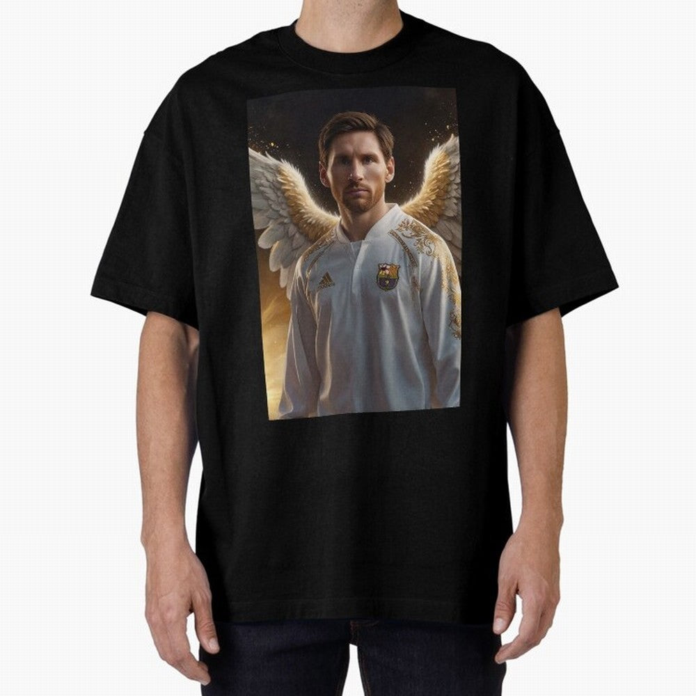 Lionel Messi An Ange Oversized T-Shirt Fuel Your Fan Pride for FIFA World Cup 2026 Group Stage for Fans of Haaland and Brazil, Bringing Global Supporter Spirit, Legendary Goals, National Colors and Tournament Celebration; Created for Match Day