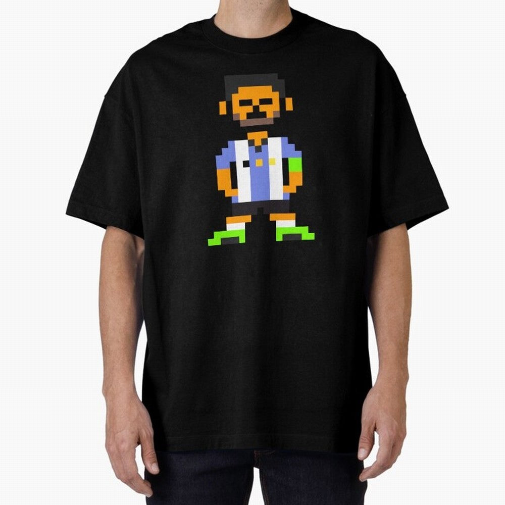 Pixel Pose Messi Oversized T-Shirt Bring Home FIFA World Cup 2026 USA Canada Mexico Driven by Messi, CR7 and Mbappe, England and Germany Energy, Retro Football Energy, Iconic Rivalries, Trophy Chase Drama and Stadium Atmosphere; Built for
