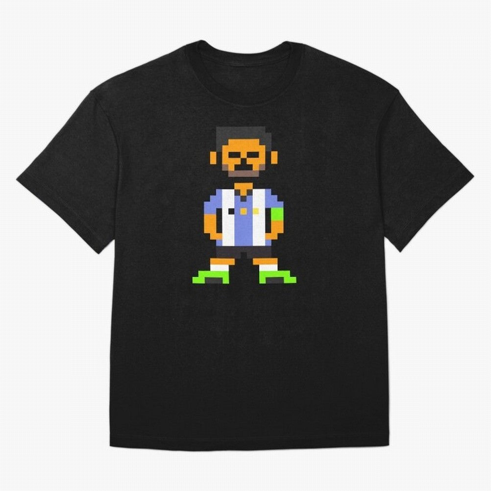 Pixel Pose Messi Oversized T-Shirt Bring Home FIFA World Cup 2026 USA Canada Mexico Driven by Messi, CR7 and Mbappe, England and Germany Energy, Retro Football Energy, Iconic Rivalries, Trophy Chase Drama and Stadium Atmosphere; Built for