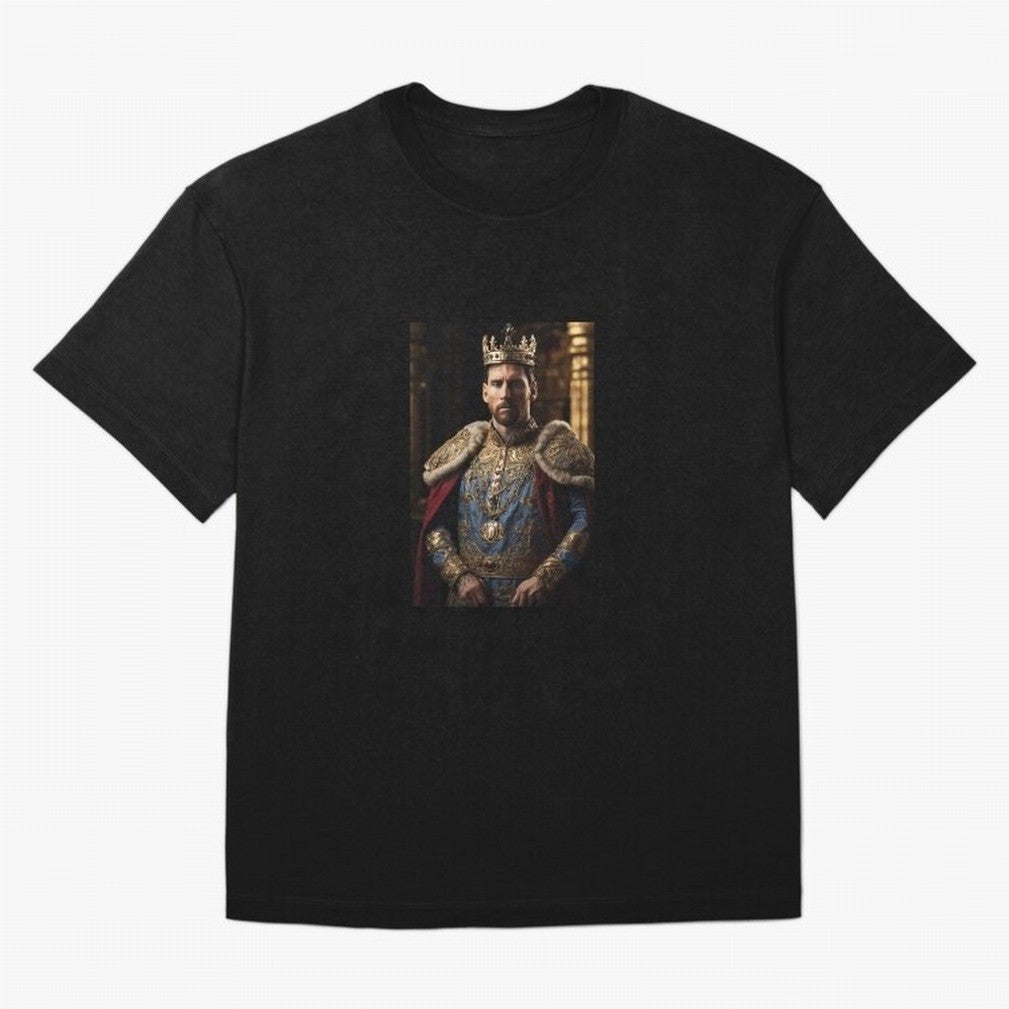 Lionel Messi, the king Oversized T-Shirt Live for the Drama of Match Day Hype around FIFA World Cup 2026 Group Stage, Messi, Spain and Netherlands, Worldwide Fan Energy, Dramatic Goals, Stadium Lights and Championship Celebrations; Made for