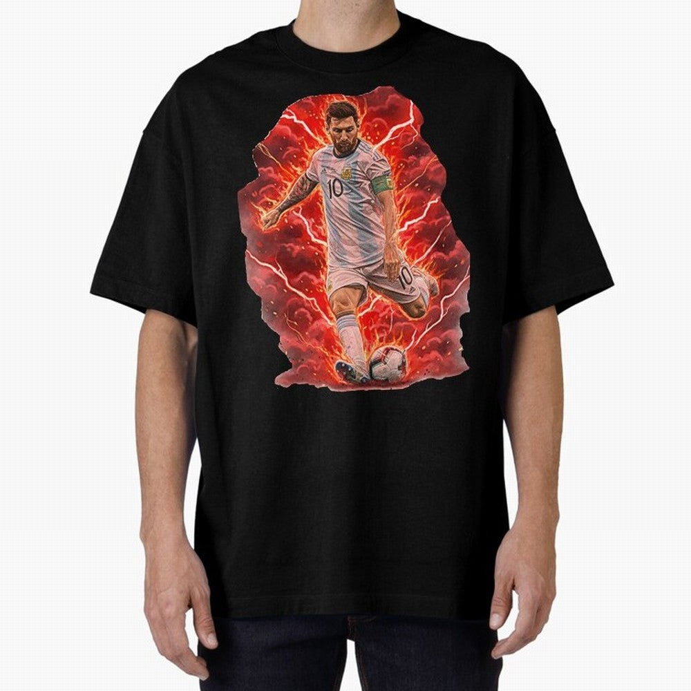 Messi Illustrated Style (HD) ¨C High Definition Design The Goat Unique Classic T-Shirt Remember FIFA World Cup 2026 for Fans of Messi, CR7 and Mbappe and Brazil, Portugal and Argentina, Bringing Tournament Hype, Historic Matchups, Family Viewing