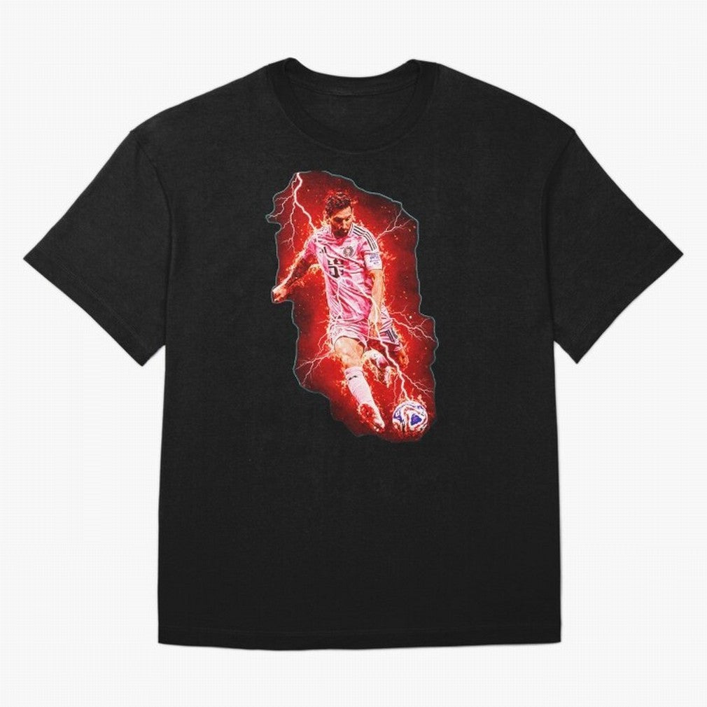 Messi The Goat (HD) High Definition Design | Exclusive Fanart Oversized T-Shirt Follow FIFA World Cup 2026 for Fans of Mbappe and Spain, Bringing Retro Football Energy, Iconic Rivalries, Trophy Chase Drama and Stadium Atmosphere; Perfect for