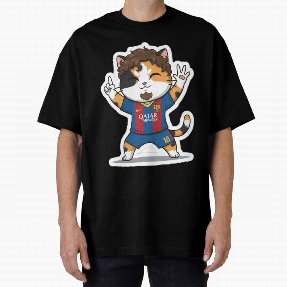 Fcb - Fc Barcelona | Cute Cat Messi with Jersey Barcelona Classic T-Shirt Elevate Match Day Hype around FIFA World Cup 2026 USA Canada Mexico, CR7 and Messi, England, Fan Favorite Moments, National Team Passion, Big Match Drama and Soccer History;