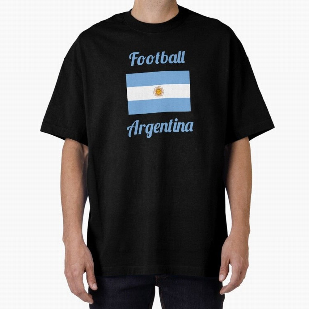 Argentina Football Flag ¨C Albiceleste Soccer Supporter Classic T-Shirt Bring Global Tournament Vibes to FIFA World Cup 2026 USA Canada Mexico Made for Cristiano Ronaldo, Argentina, France and Brazil Energy, Football Festival Excitement, Trophy