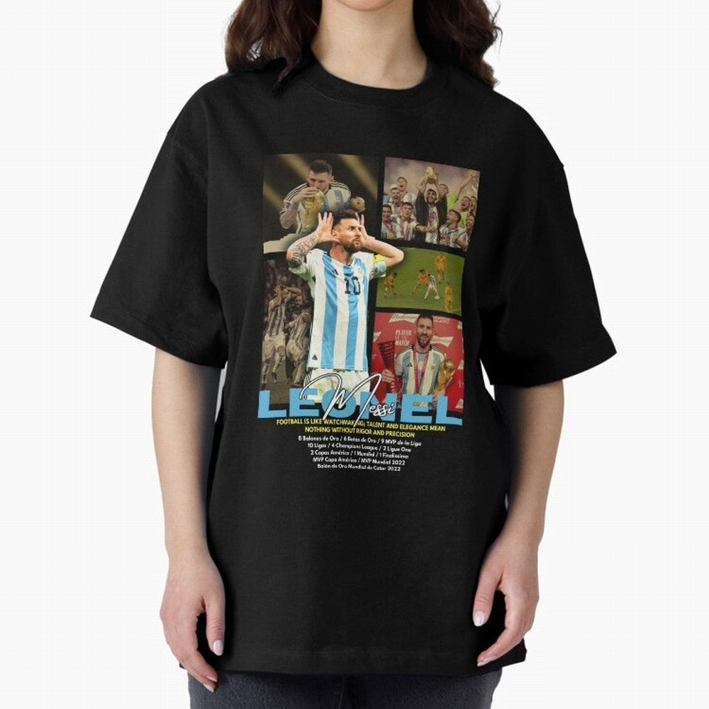 Leonel Messi Qatar World Cup 2022 Classic T-Shirt Spotlight Match Day Hype around FIFA World Cup 2026 Group Stage, Haaland, Brazil, Sports Nostalgia, International Competition, Famous Players and Unforgettable Victories; Great for Watch Parties,