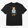 Lionel the Soccer Cat Oversized T-Shirt Join Supporters Worldwide for FIFA World Cup 2026 USA Canada Mexico for Fans of Messi and Brazil, Portugal and Argentina, Bringing Classic Soccer Heritage, Championship Pressure, Fan Loyalty and International