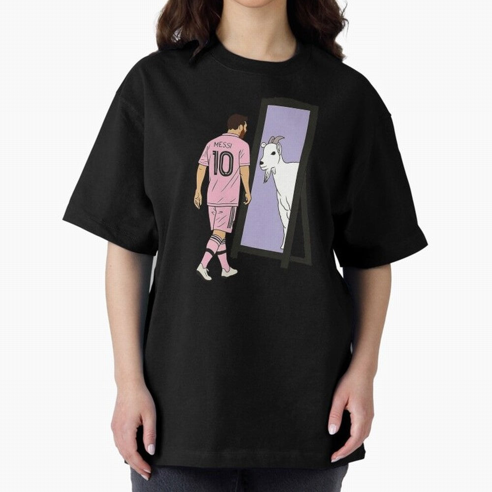 Messi Inter Miami Oversized T-Shirt Bring a Champion Mindset to FIFA World Cup 2026 USA Canada Mexico for Fans of CR7 and Messi and Argentina, Bringing Vintage Soccer Flavor, Modern Football Stars, National Flags and Final Night Emotion; Ideal for