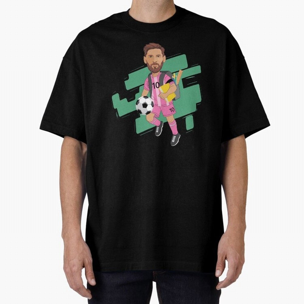 BACK TO SCHOOL - CARICATURE - LIONEL - MESSI - LEO Classic T-Shirt Celebrate Football Heritage in FIFA World Cup 2026 USA Canada Mexico Made for Messi, Argentina and Brazil Energy, Sports Nostalgia, International Competition, Famous Players and
