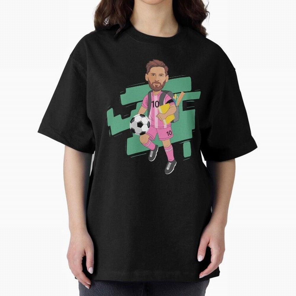BACK TO SCHOOL - CARICATURE - LIONEL - MESSI - LEO Classic T-Shirt Celebrate Football Heritage in FIFA World Cup 2026 USA Canada Mexico Made for Messi, Argentina and Brazil Energy, Sports Nostalgia, International Competition, Famous Players and