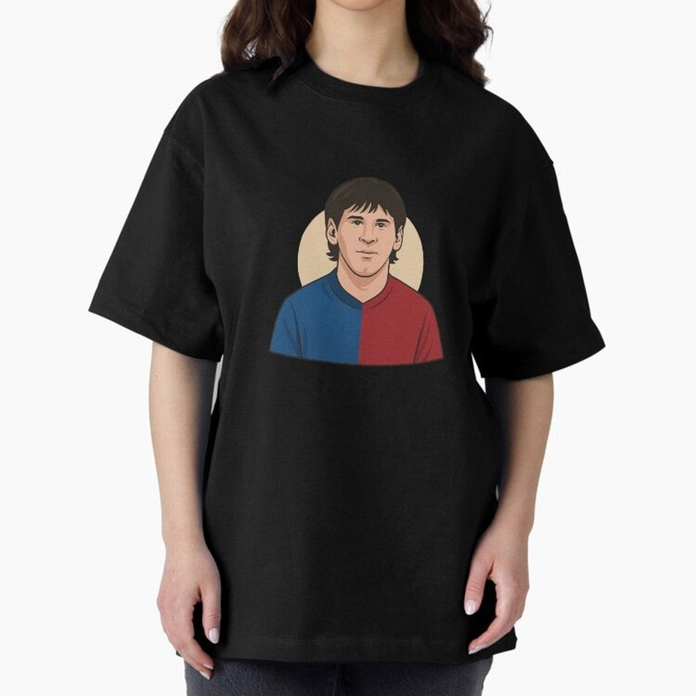 messi 2009 Oversized T-Shirt Stand Proud for FIFA World Cup 2026 Group Stage Celebrating Messi and Cristiano Ronaldo, Spain Energy, Football Festival Excitement, Trophy Ambitions, Country Rivalries and Star Player Buzz; Created for Match Day