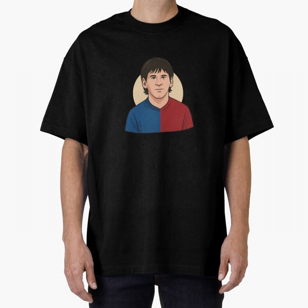 messi 2009 Oversized T-Shirt Stand Proud for FIFA World Cup 2026 Group Stage Celebrating Messi and Cristiano Ronaldo, Spain Energy, Football Festival Excitement, Trophy Ambitions, Country Rivalries and Star Player Buzz; Created for Match Day