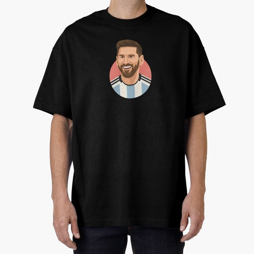Messi Oversized T-Shirt Follow the Final Road of FIFA World Cup 2026 Group Stage Spirit, Inspired by England, Messi, Neymar and Mbappe, Football History, Final Match Energy, Crowd Noise and Once in a Lifetime Moments; Ideal for Passionate Fans Who
