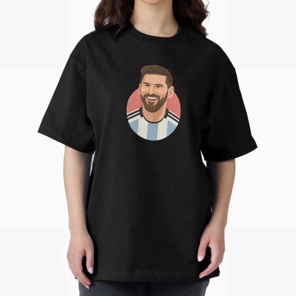 Messi Oversized T-Shirt Follow the Final Road of FIFA World Cup 2026 Group Stage Spirit, Inspired by England, Messi, Neymar and Mbappe, Football History, Final Match Energy, Crowd Noise and Once in a Lifetime Moments; Ideal for Passionate Fans Who