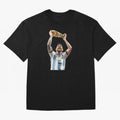 Lionel Messi lifting the World Cup Classic T-Shirt Show Your Tournament Heart for FIFA World Cup 2026 Group Stage Spirit, Capturing Brazil, Portugal and Argentina, CR7, Tournament Hype, Historic Matchups, Family Viewing Parties and Global Sports