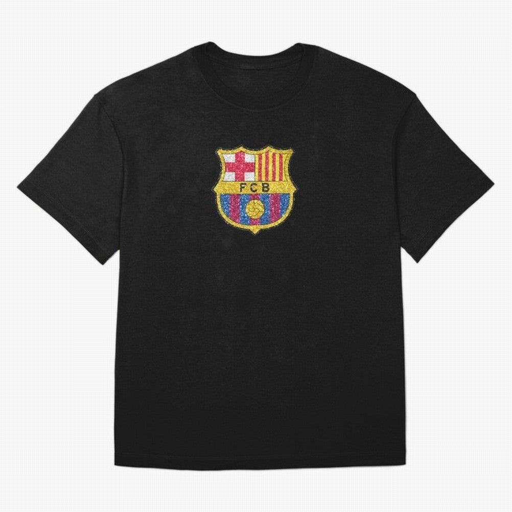 barca glitter logo Oversized T-Shirt Make Your Look Match FIFA World Cup 2026 Group Stage Spirit, Filled with Portugal, Spain and Germany, Mbappe, Tournament Hype, Historic Matchups, Family Viewing Parties and Global Sports Pride; Created for Match