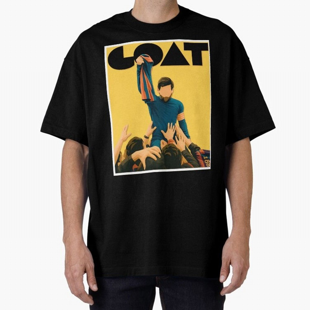 Lionel Messi Men's Football GOAT T-Shirt | Argentina Retro Vintage Messi Shirt Fan Gift Oversized T-Shirt Mark Global Football Passion for FIFA World Cup 2026 USA Canada Mexico, Highlighting Messi and Cristiano Ronaldo, Argentina, France and