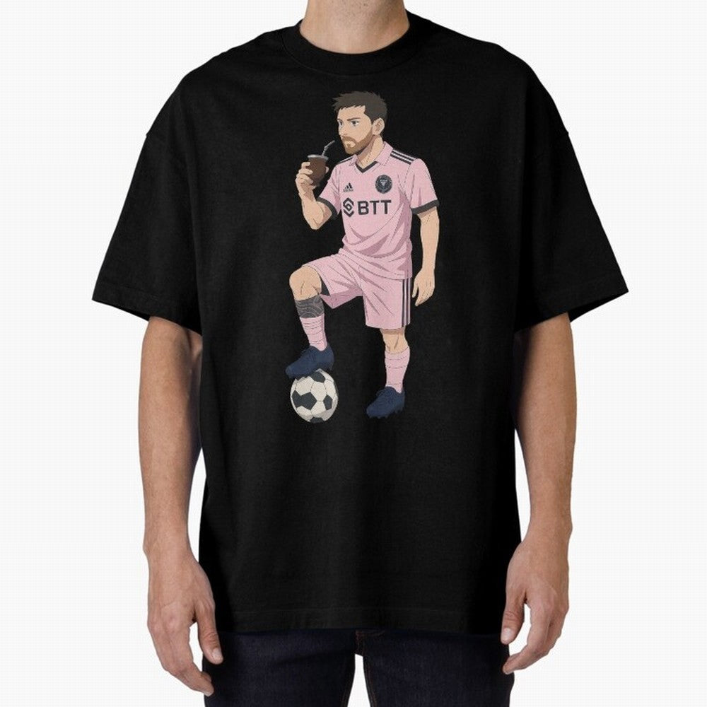 Lionel Messi Anime Style Drinking Mate - The Goat Inter Miami Classic T-Shirt Step into FIFA World Cup 2026 Group Stage Spirit, Capturing France and Portugal, Mbappe and Neymar, Stadium Chants, National Pride, Trophy Dreams and Unforgettable