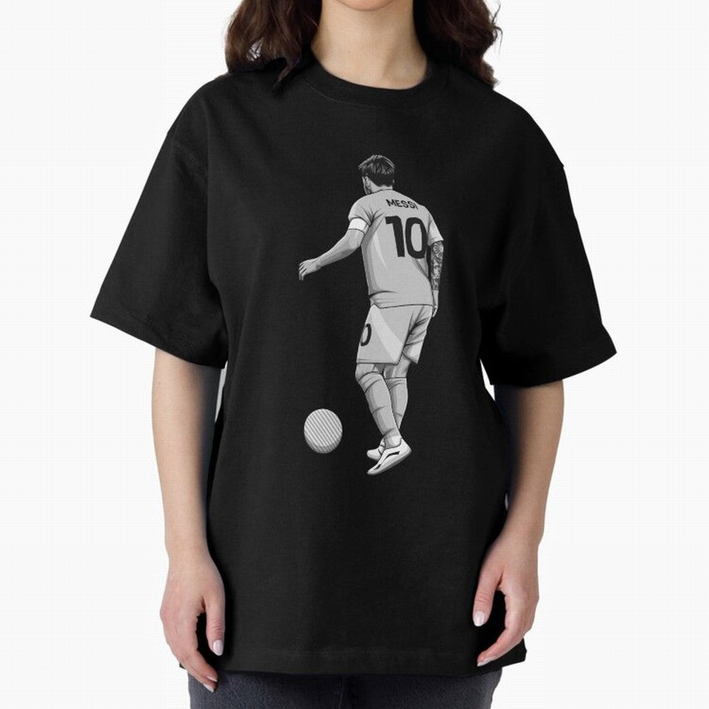 Lionel Messi Black and White Version Classic T-Shirt Bring World Football Passion into FIFA World Cup 2026 Group Stage Spirit, Capturing Argentina, France and Brazil, Cristiano Ronaldo, Stadium Memories, Football Loyalty, International Chants and