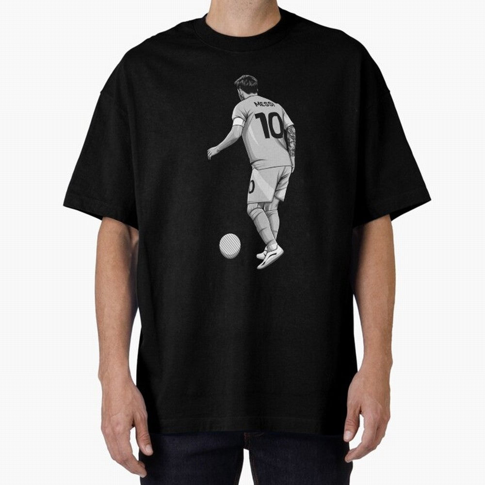 Lionel Messi Black and White Version Classic T-Shirt Bring World Football Passion into FIFA World Cup 2026 Group Stage Spirit, Capturing Argentina, France and Brazil, Cristiano Ronaldo, Stadium Memories, Football Loyalty, International Chants and
