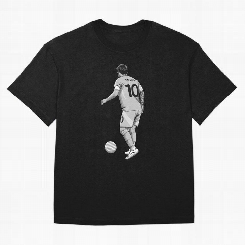 Lionel Messi Black and White Version Classic T-Shirt Bring World Football Passion into FIFA World Cup 2026 Group Stage Spirit, Capturing Argentina, France and Brazil, Cristiano Ronaldo, Stadium Memories, Football Loyalty, International Chants and
