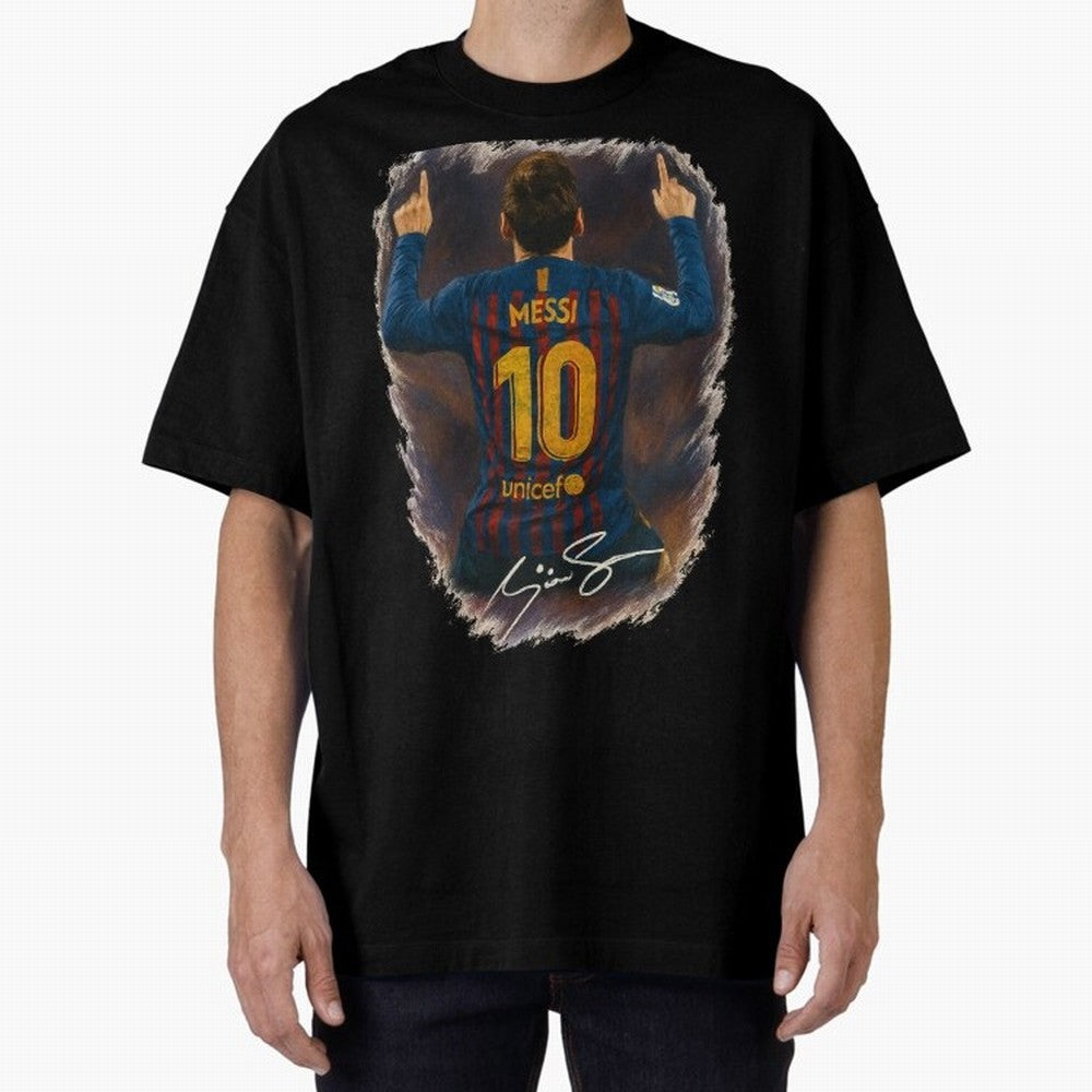 Lionel Messi Barcelona Tribute ¨C Iconic Number 10 Celebration Art Print Classic T-Shirt Show Your Love for FIFA World Cup 2026 Group Stage for Fans of Haaland and Mbappe and Portugal, Bringing Tournament Hype, Historic Matchups, Family Viewing