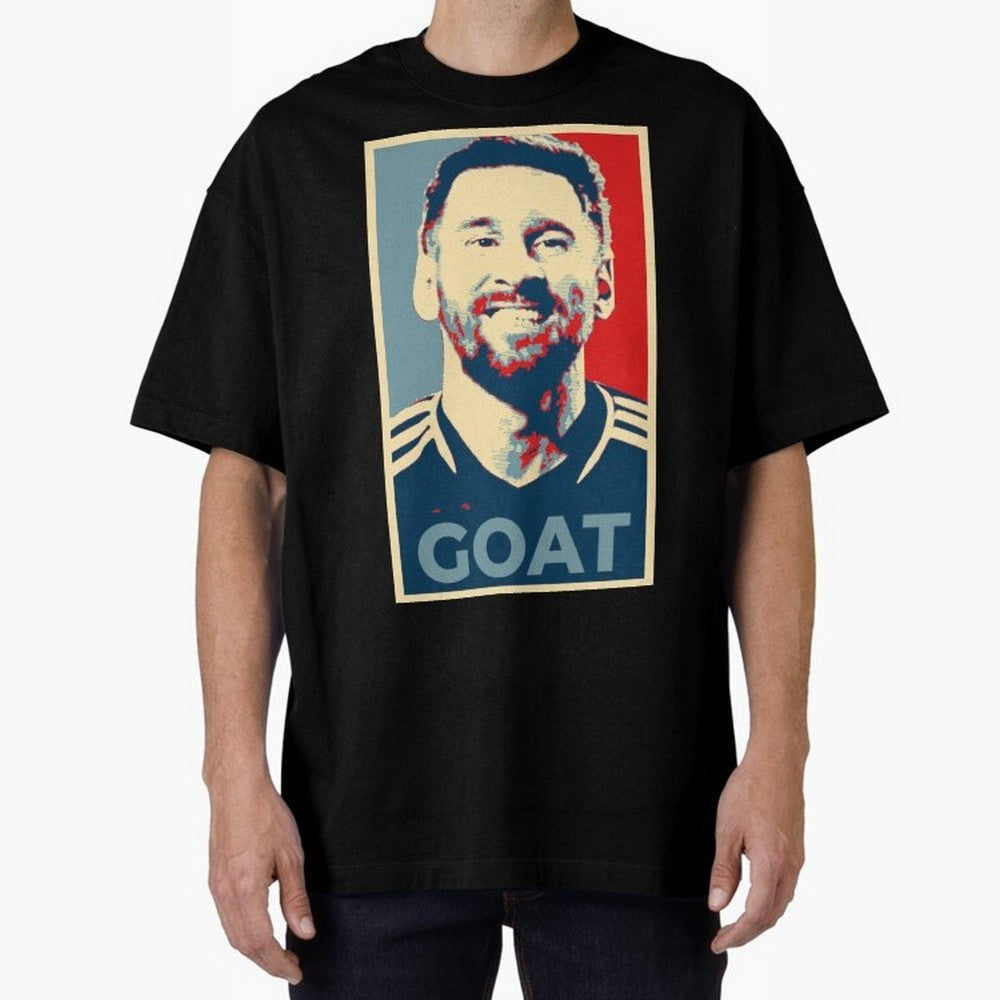 Messi - Hope Oversized T-Shirt Share the Excitement of FIFA World Cup 2026 USA Canada Mexico Spirit, Built around England and Germany, Cristiano Ronaldo, Goal Celebration Energy, Supporter Heritage, Football Icons and Worldwide Tournament Joy; Made