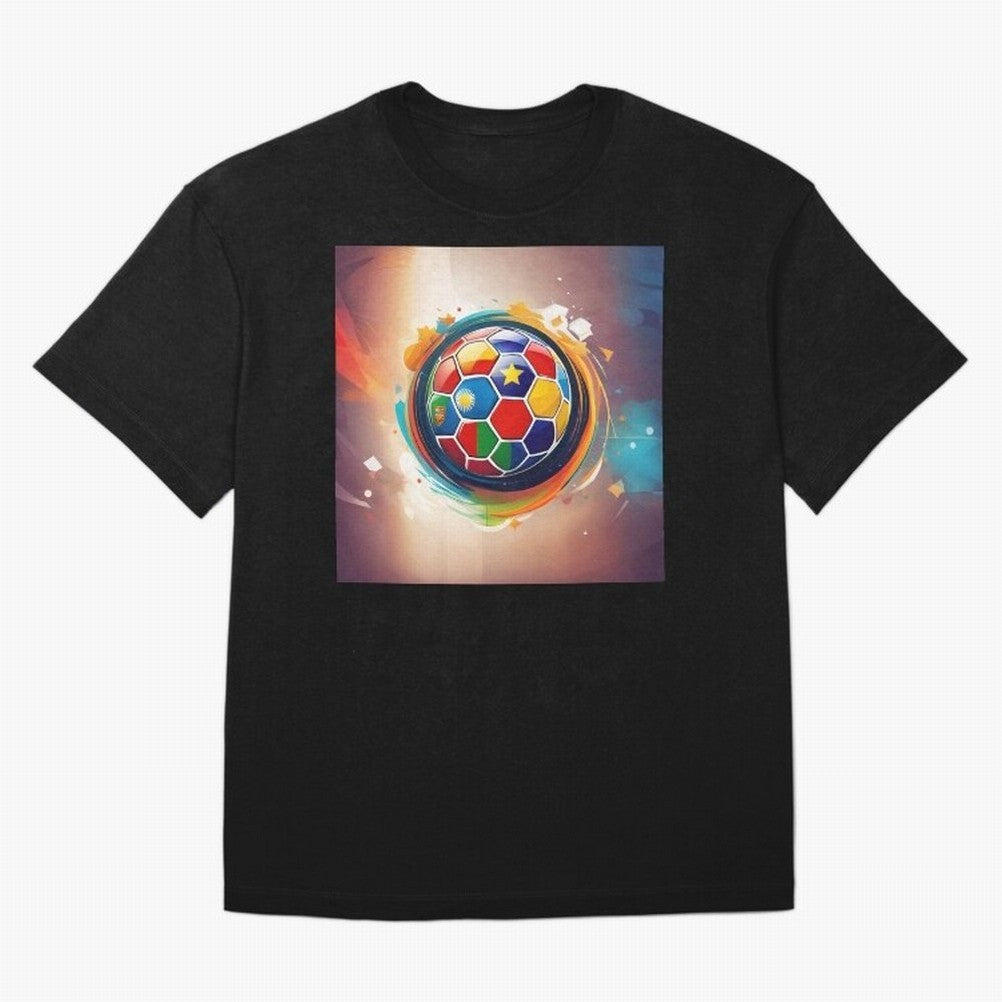soccer 1 Oversized T-Shirt Share the Excitement of FIFA World Cup 2026 USA Canada Mexico Spirit, Featuring Argentina, Cristiano Ronaldo, Fan Favorite Moments, National Team Passion, Big Match Drama and Soccer History; Perfect for Fans, Collectors,