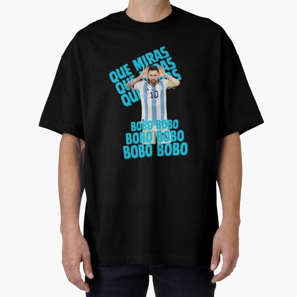 LEONEL MESSI Oversized T-Shirt Bring Trophy Dreams to FIFA World Cup 2026 Inspired by Cristiano Ronaldo, Haaland and CR7, Spain Energy, Worldwide Fan Energy, Dramatic Goals, Stadium Lights and Championship Celebrations; Made for Die Hard