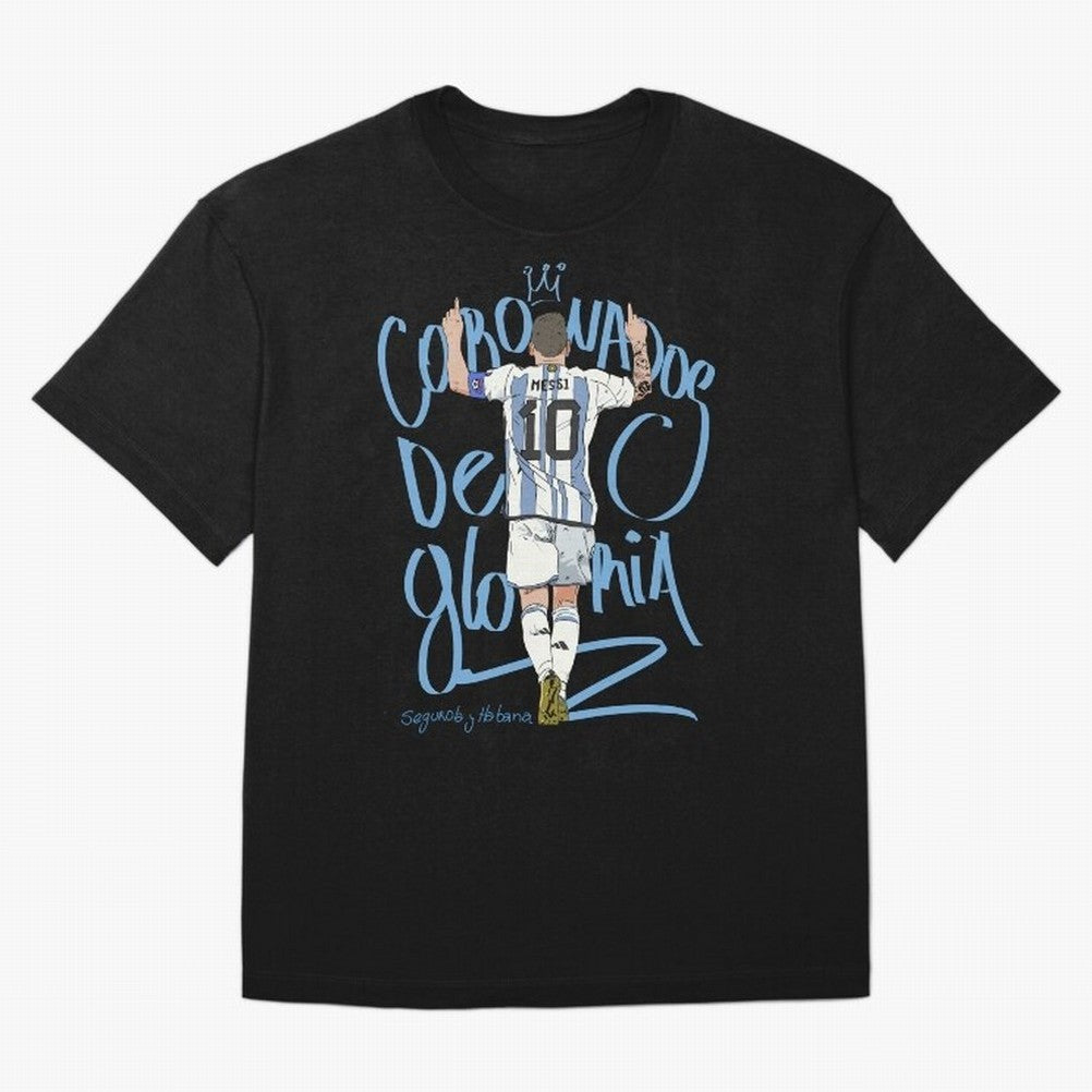 Messi, crowned with glory Active T-Shirt Make Memories around Match Day Hype around FIFA World Cup 2026 Group Stage, Messi, France, Vintage Soccer Flavor, Modern Football Stars, National Flags and Final Night Emotion; Built for Supporters Chasing