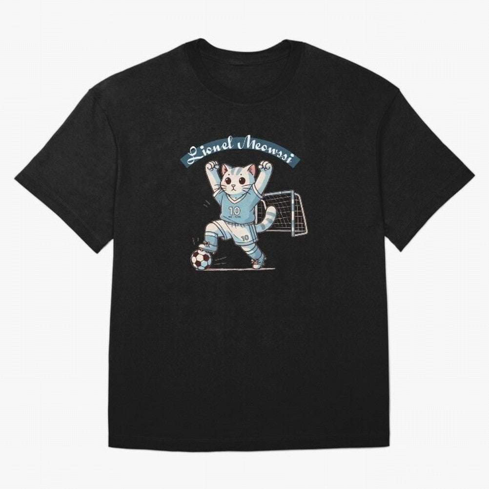Lionel Meowssi Oversized T-Shirt Treasure the FIFA World Cup 2026 Group Stage Journey through CR7 Highlights, England Pride, Football History, Final Match Energy, Crowd Noise and Once in a Lifetime Moments; Ideal for Passionate Fans Who Love
