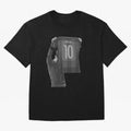 Lionel Messi Black and White Version Oversized T-Shirt Celebrate Rivalries and Pride in FIFA World Cup 2026 USA Canada Mexico Spirit, Connected to England, France and Netherlands, Mbappe, Football Passion, Legendary Performances, Festival Vibes and