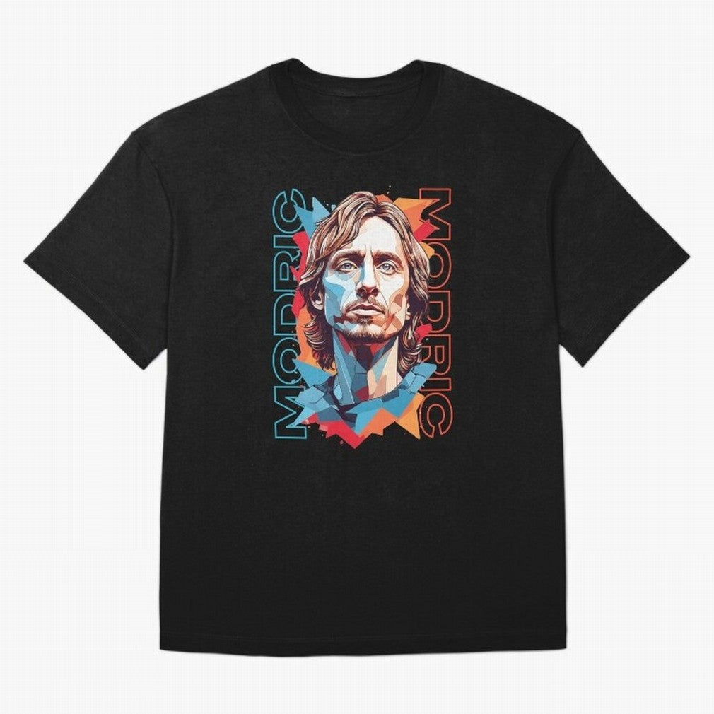 Luka Modric - Digital Art Essential T-Shirt Support Match Day Hype around FIFA World Cup 2026 USA Canada Mexico, CR7 and Messi, England and Germany, Stadium Memories, Football Loyalty, International Chants and Championship Tradition; Perfect for