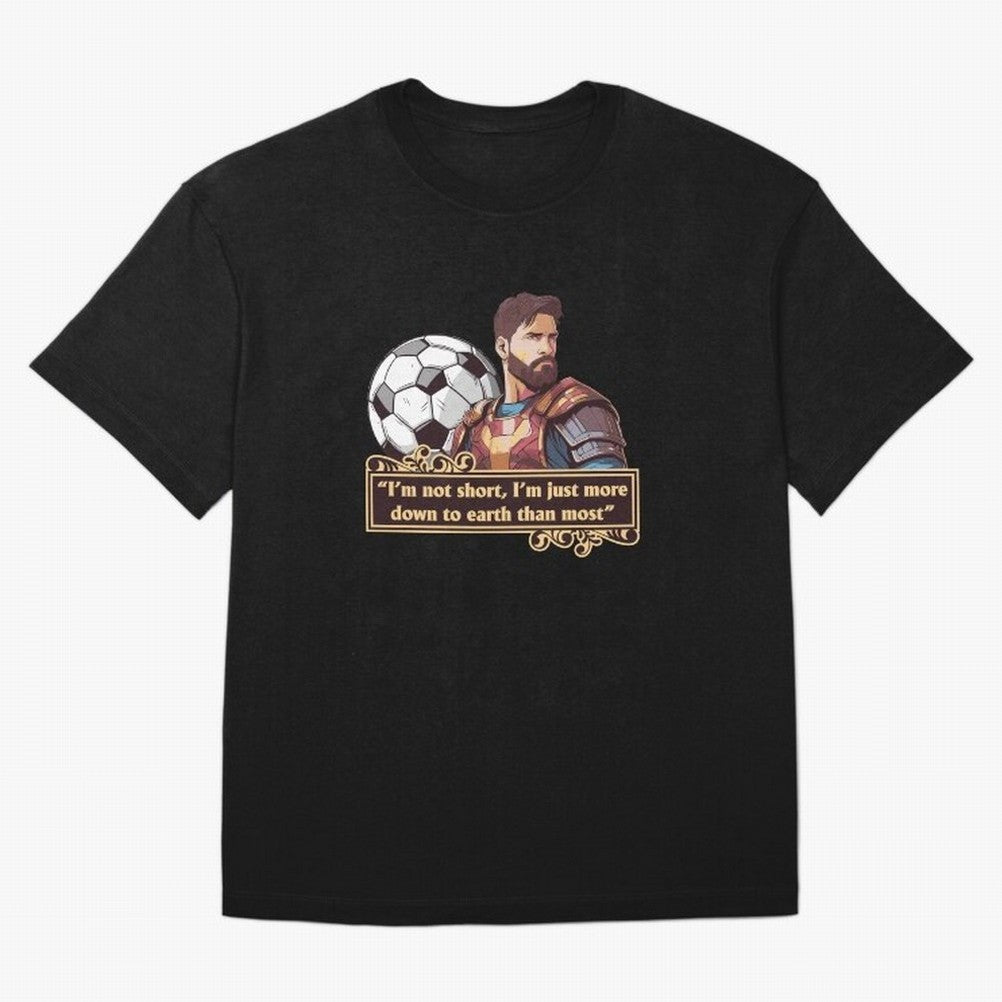 Messi Down To Earth Graphic Essential T-Shirt Make Memories around Match Day Hype around FIFA World Cup 2026 Group Stage, Messi, Neymar and Mbappe, Argentina, Champion Mindset, Group Stage Buzz, Knockout Tension and Passionate Fan Culture; Ideal
